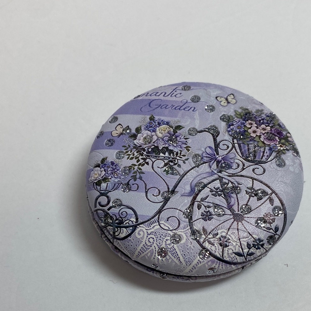 Romantic Garden Lavender Compact Mirror